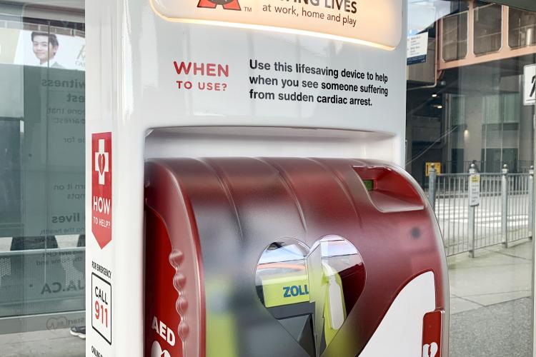 Community Defibrillator in Richmond