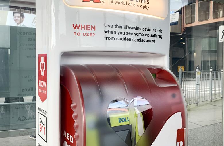 Community Defibrillator in Richmond